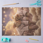 Decoupage grillige Puppies slapen op wolken Tissuepapier (Craft)