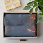 Decoupage grillige rendieren met lichten tissuepapier (Geschenk)