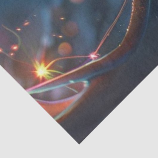 Decoupage grillige rendieren met lichten tissuepapier (Detail)