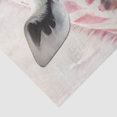 Decoupage grillige roze Giraffe Lil Girl Tissuepapier (Detail)