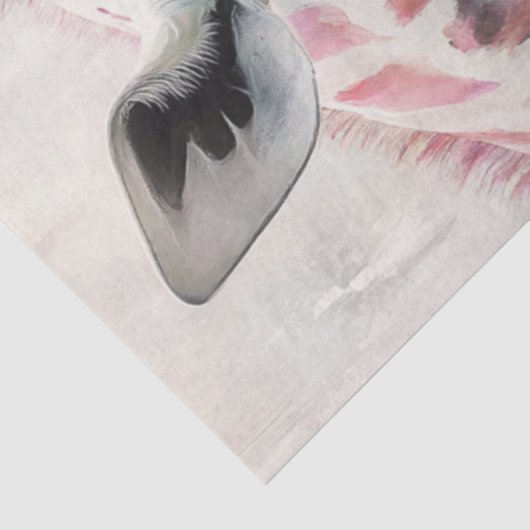 Decoupage grillige roze Giraffe Lil Girl Tissuepapier (Detail)