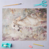 Decoupage grillige Saluki Dog Portrait Tissuepapier (Craft)