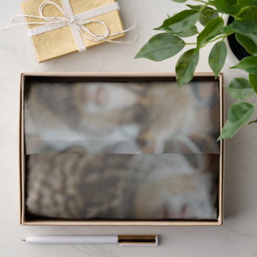 Decoupage grillige schapen winterkleding & bril tissuepapier (Geschenk)