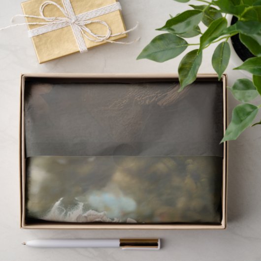 Decoupage grillige schapenfamilie op het Boerderij Tissuepapier (Geschenk)