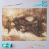 Decoupage grillige Sepia Cowgirl Gunslinger Tissuepapier (Craft)