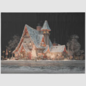 Decoupage grillige Sinterklaas Country Cottage Tissuepapier (Voorkant)