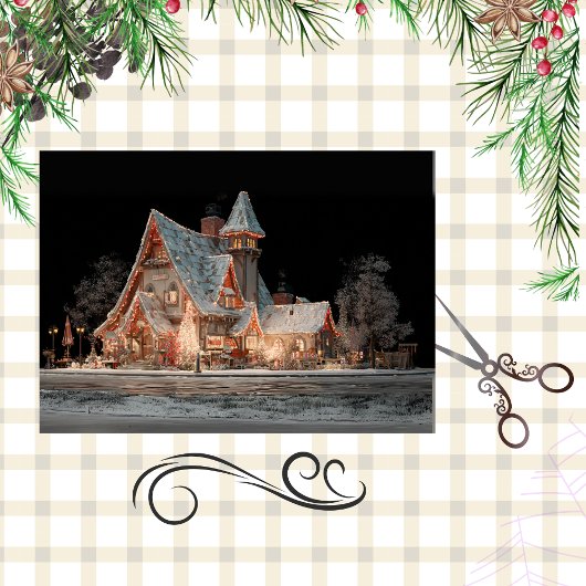 Decoupage grillige Sinterklaas Country Cottage Tissuepapier