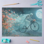 Decoupage grillige skelet bruiloft fietstocht tissuepapier (Craft)