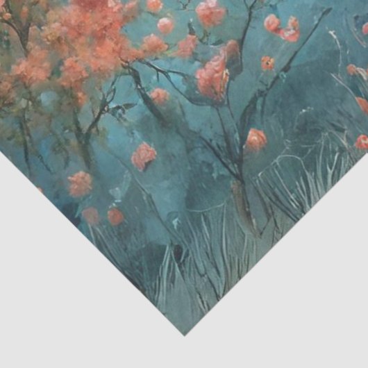 Decoupage grillige skelet bruiloft fietstocht tissuepapier (Detail)