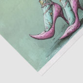 Decoupage grillige Sophisticated Feline in de loun Tissuepapier (Detail)