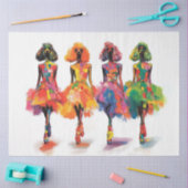 Decoupage grillige standaard poedels Mode Show Tissuepapier (Craft)