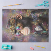 Decoupage grillige Steampunk Vibrant Monkey Tissuepapier (Craft)