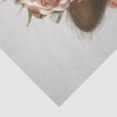 Decoupage grillige stekelvarken dame helemaal verk tissuepapier (Detail)