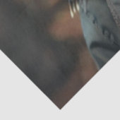 Decoupage grillige stekelvarken met een bril tissuepapier (Detail)