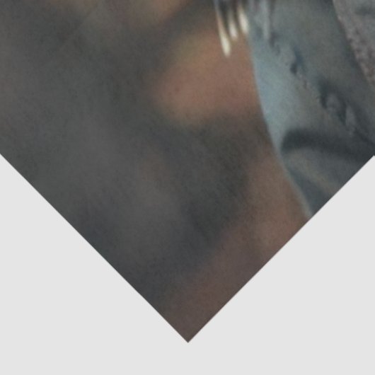 Decoupage grillige stekelvarken met een bril tissuepapier (Detail)