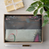 Decoupage grillige styling katten levendig gekleur tissuepapier (Geschenk)