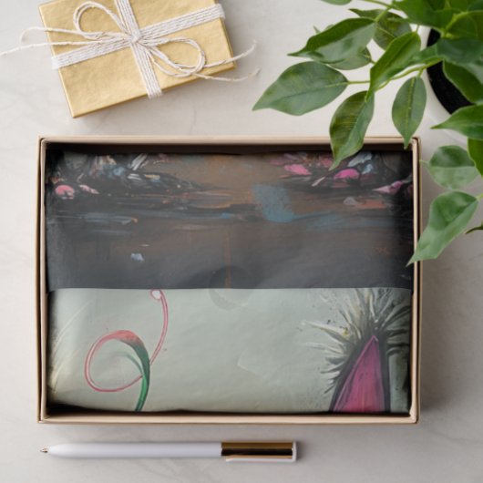 Decoupage grillige styling katten levendig gekleur tissuepapier (Geschenk)