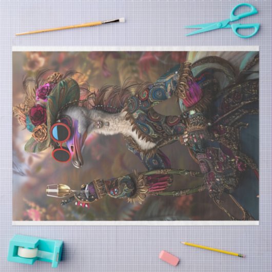 Decoupage grillige Twinkeltoes Wackadoodle Tissuepapier (Craft)