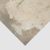 Decoupage grillige uil zussen Perche op ledemaat Tissuepapier (Detail)