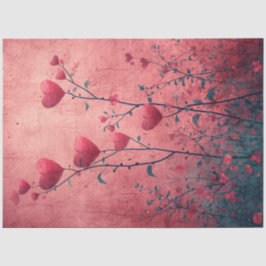 Decoupage grillige Valentijn romantische harten Tissuepapier