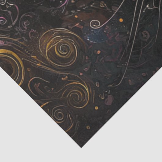 Decoupage grillige veelkleurige kat & Pet Tissuepapier (Detail)