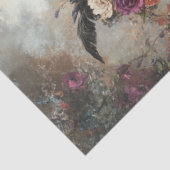 Decoupage grillige Victoriaans Dressed Crows Party Tissuepapier (Detail)