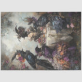 Decoupage grillige Victoriaans Dressed Crows Party Tissuepapier (Voorkant)