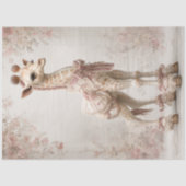 Decoupage grillige Victoriaans Giraffe kant bijges Tissuepapier (Voorkant)