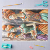 Decoupage grillige vrouw art deco tissuepapier (Craft)