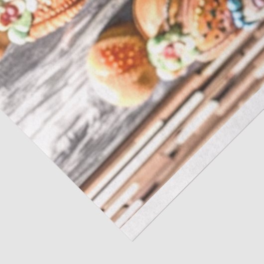 Decoupage grillige vrouw art deco tissuepapier (Detail)