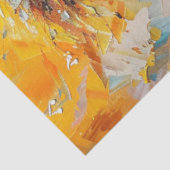 Decoupage grillige vrouw olieverfschilderij op toe tissuepapier (Detail)