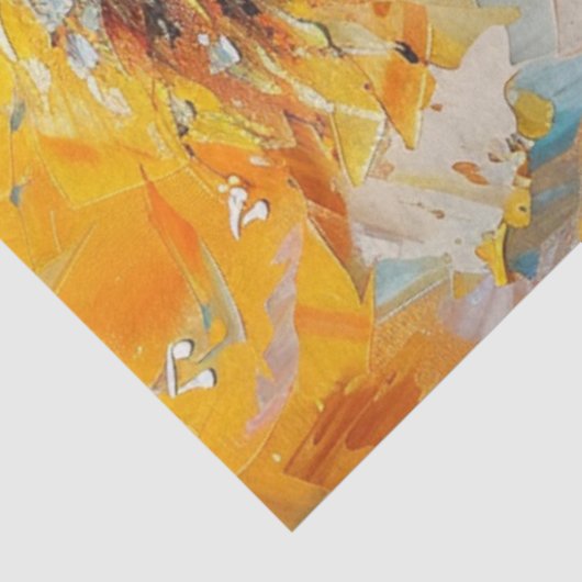 Decoupage grillige vrouw olieverfschilderij op toe tissuepapier (Detail)