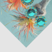 Decoupage grillige Wackadoodle Bird Art Tissuepapier (Detail)