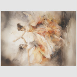 Decoupage grillige Waterverf balletdansers Tissuepapier