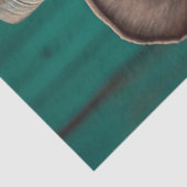 Decoupage grillige Western geklede geit Tissuepapier (Detail)