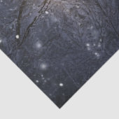 Decoupage grillige Winter Scene Street Lamp Tissuepapier (Detail)