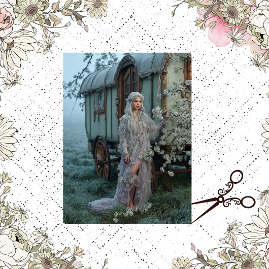 Decoupage grillige zigeuner Victoriaans zwerver Tissuepapier