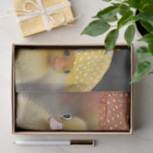 Decoupage grillige zomer eendjes in de regen tissuepapier (Geschenk)