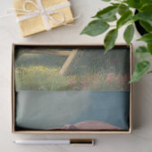 Decoupage grillige zomer kikker op warme dag tissuepapier (Geschenk)