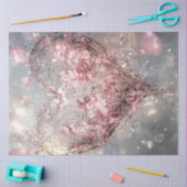 Decoupage grillige zwevende Valentijn hart Tissuepapier (Craft)