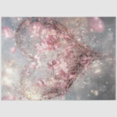 Decoupage grillige zwevende Valentijn hart Tissuepapier (Voorkant)