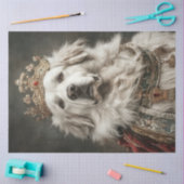 Decoupage Grote Pyreneeën Koninklijke Familie Tissuepapier (Craft)