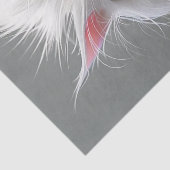 Decoupage Grumpy White Fury Cat Tissuepapier (Detail)