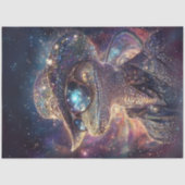 Decoupage Hagedis Kosmische Patronen Stardust Tissuepapier (Voorkant)
