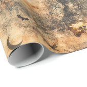 Decoupage Halloween Autumn Bat Moon Cadeaupapier (Rol Hoek)