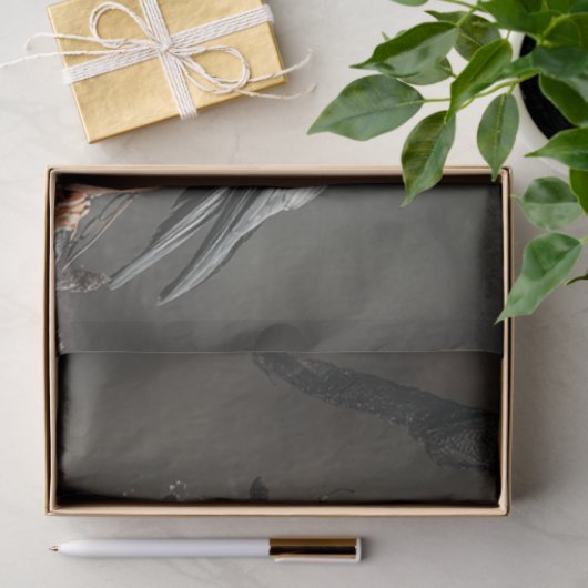 Decoupage Halloween Crow op Heksen Pet Tissuepapier (Geschenk)