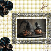 Decoupage Halloween Crow op Heksen Pet Tissuepapier