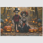 Decoupage Halloween Family Celebration Tissuepapier (Voorkant)