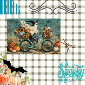 Decoupage Halloween Ghost Grace Rijden Fiets Tissuepapier