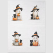 Decoupage Halloween Ghosts Scrapbooking Tissuepapier (Voorkant)